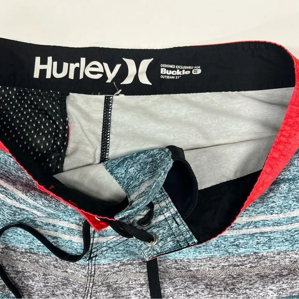 Hurley | Phantom Blue Stripe Boardshorts